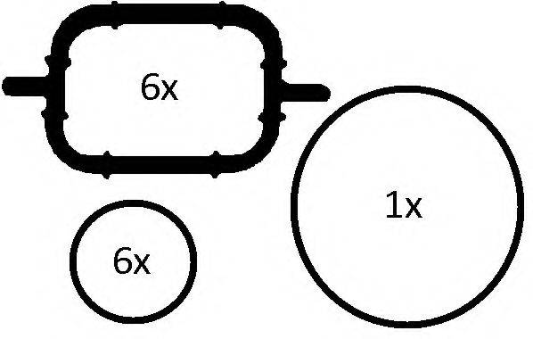 Комплект прокладок, впускний колектор ELRING 228.690