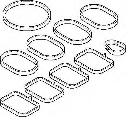 Комплект прокладок, впускний колектор ELRING 689.940