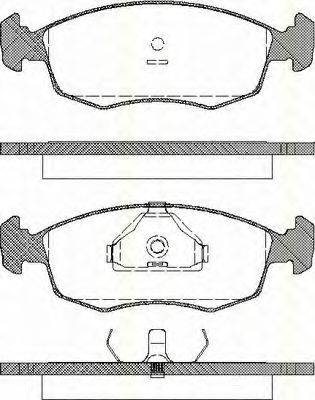 Комплект гальмівних колодок, дискове гальмо TRISCAN 8110 16868