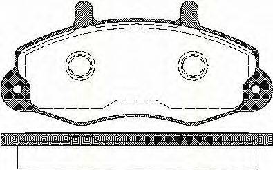 Комплект гальмівних колодок, дискове гальмо TRISCAN 8110 16969