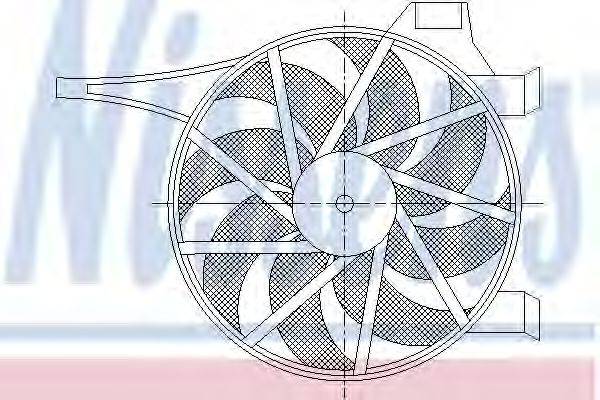 Вентилятор, охолодження двигуна NISSENS 85596