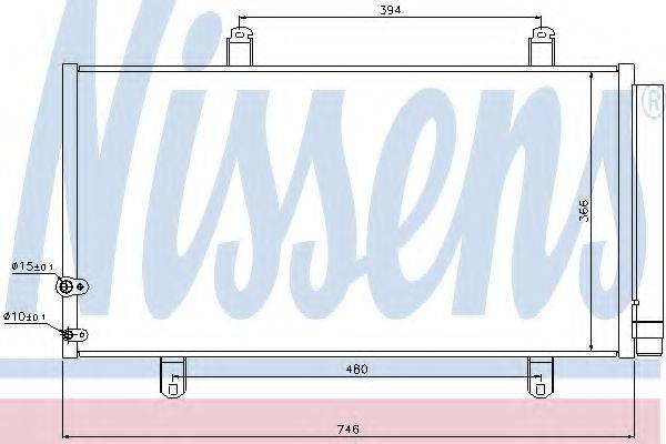 Конденсатор, кондиціонер NISSENS 940194