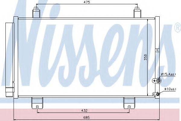 Конденсатор, кондиціонер NISSENS 940261