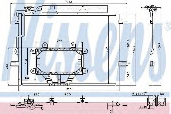 Конденсатор, кондиціонер NISSENS 940325