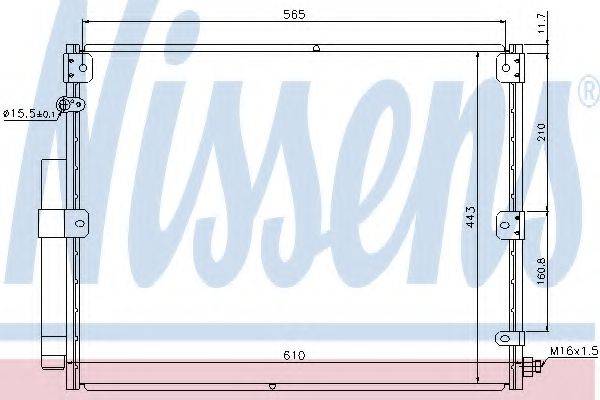 Конденсатор, кондиціонер NISSENS 940375