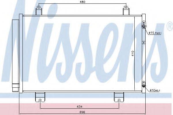 Конденсатор, кондиціонер NISSENS 940434