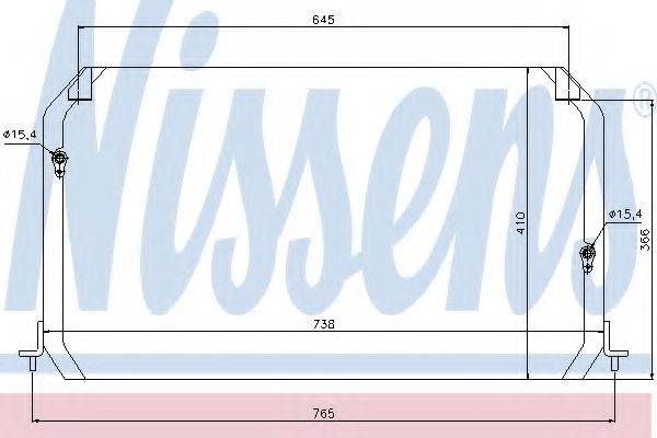 Конденсатор, кондиціонер NISSENS 94056