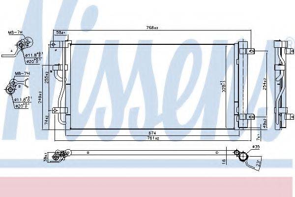 Конденсатор, кондиціонер NISSENS 940569