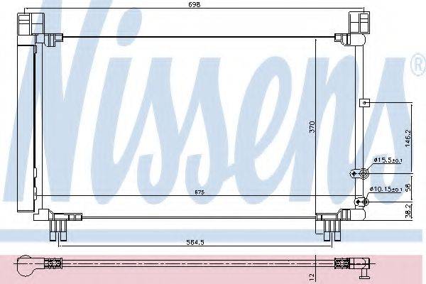 Конденсатор, кондиціонер NISSENS 940572