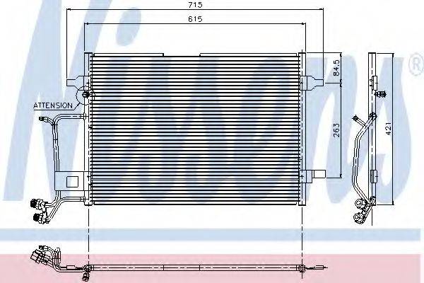 Конденсатор, кондиціонер NISSENS 94207