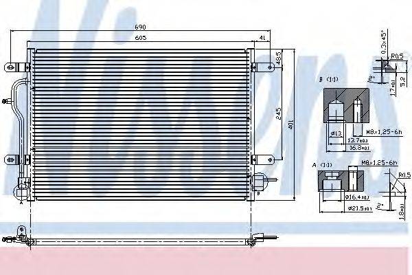 Конденсатор, кондиціонер NISSENS 94583