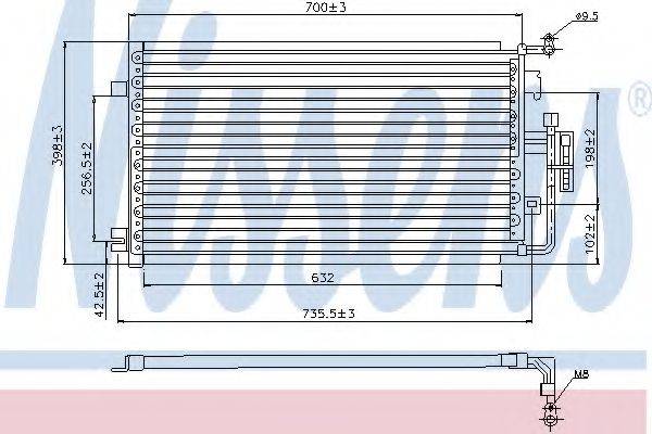 Конденсатор, кондиціонер NISSENS 94846