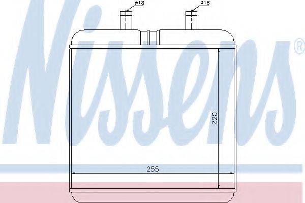 Теплообмінник, опалення салону NISSENS 71810