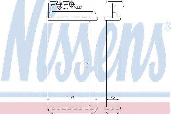 Теплообмінник, опалення салону NISSENS 70220