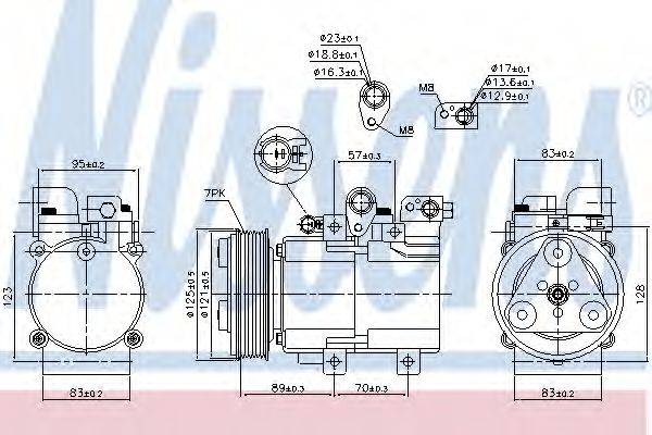 Компресор, кондиціонер NISSENS 890182