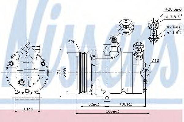 Компресор, кондиціонер NISSENS 89024