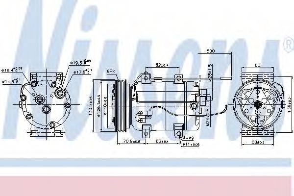 Компресор, кондиціонер NISSENS 89101