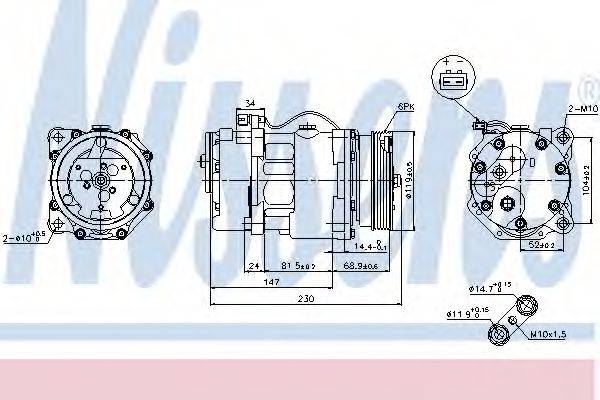 Компресор, кондиціонер NISSENS 89165