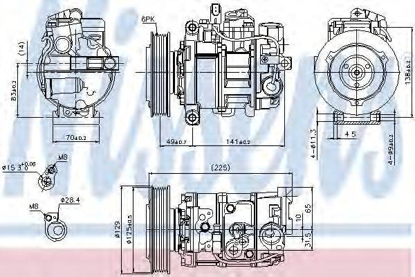 Компресор, кондиціонер NISSENS 89209