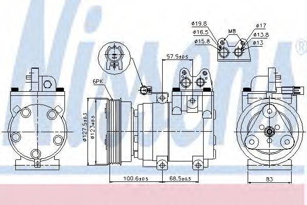 Компресор, кондиціонер NISSENS 89270