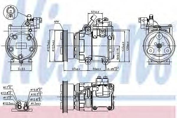 Компресор, кондиціонер NISSENS 89277