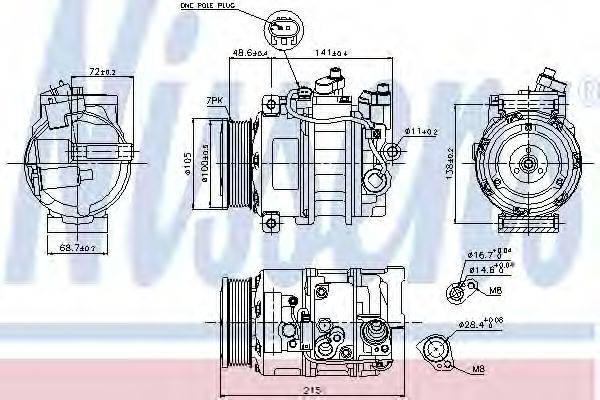 Компресор, кондиціонер NISSENS 89520