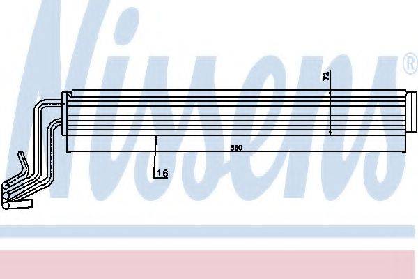 NISSENS 90633 Олійний радіатор, рульове управління