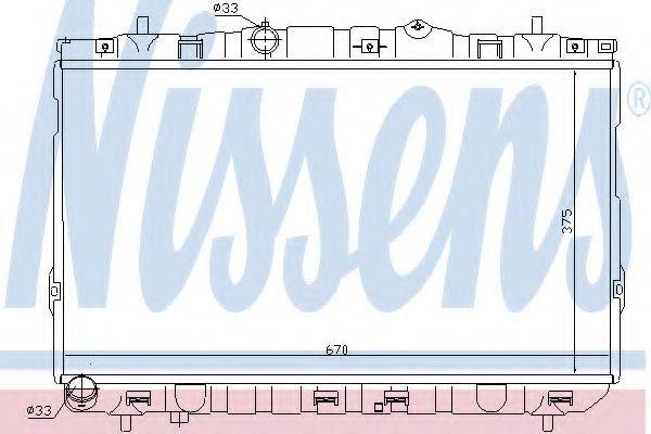 Радіатор, охолодження двигуна NISSENS 67469
