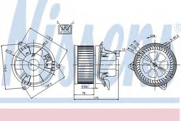 Вентилятор салону NISSENS 87027