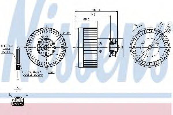 Вентилятор салону NISSENS 87036