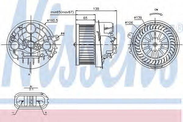 Вентилятор салону NISSENS 87091