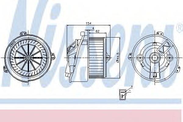 Вентилятор салону NISSENS 87129