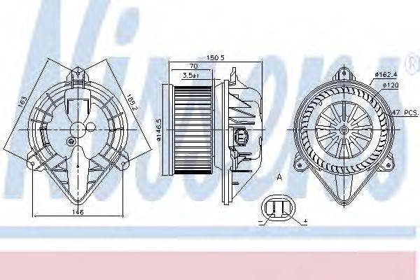 Вентилятор салону NISSENS 87173