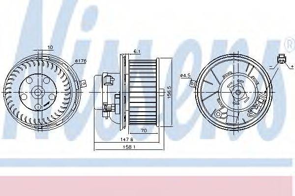 Вентилятор салону NISSENS 87187