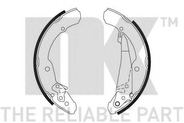 Комплект гальмівних колодок NK 2743631