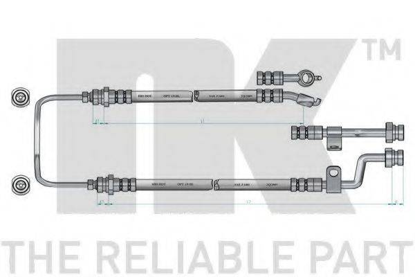 Гальмівний шланг NK 853514