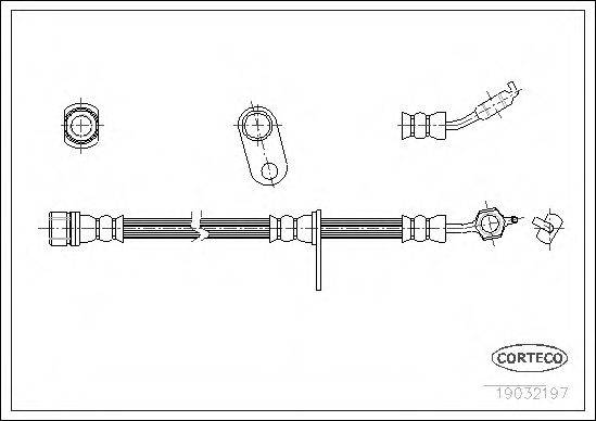 Гальмівний шланг CORTECO 19032197