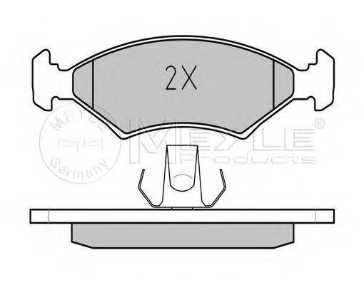 Комплект гальмівних колодок, дискове гальмо MEYLE 025 207 5318