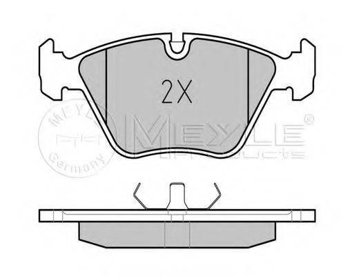 Комплект гальмівних колодок, дискове гальмо MEYLE 025 209 6820
