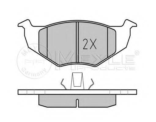 Комплект гальмівних колодок, дискове гальмо MEYLE 025 218 6615