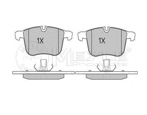 Комплект гальмівних колодок, дискове гальмо MEYLE 025 234 0419