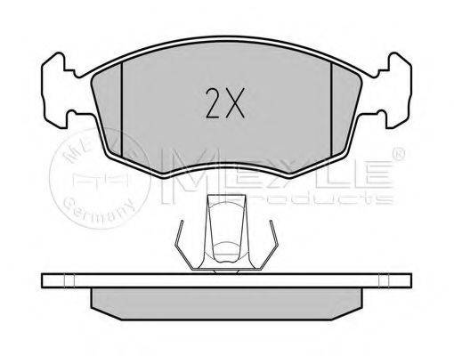 Комплект гальмівних колодок, дискове гальмо MEYLE 025 235 5218