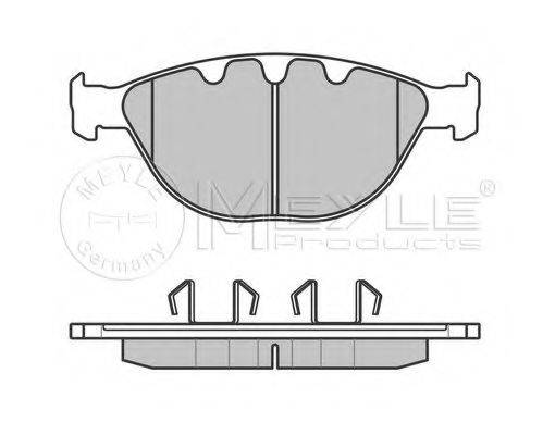 Комплект гальмівних колодок, дискове гальмо MEYLE 025 237 9120