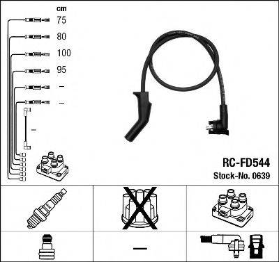 Комплект дротів запалення NGK 0639