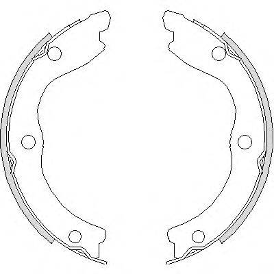 Комплект гальмівних колодок, стоянкова гальмівна система REMSA 4736.00