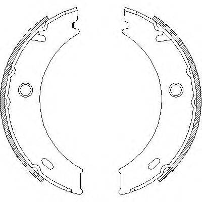 Комплект гальмівних колодок, стоянкова гальмівна система REMSA 4714.01