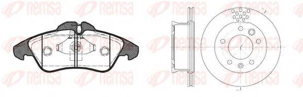 Комплект гальм, дисковий гальмівний механізм REMSA 8578.01
