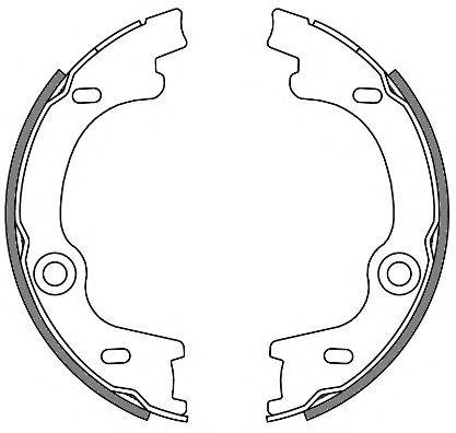 Комплект гальмівних колодок, стоянкова гальмівна система REMSA 4630.00