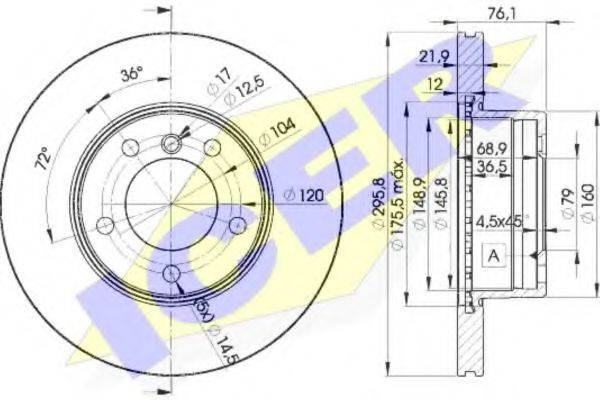 гальмівний диск ICER 78BD4839-1