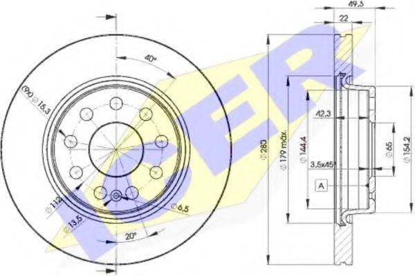 гальмівний диск ICER 78BD5614-2